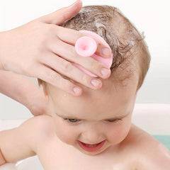 Baby Bath Brush Cradle Cap Silicone Massage Scrubbers Exfoliator