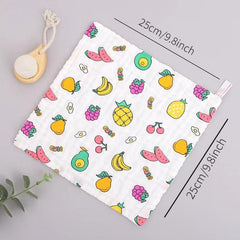 5pcs Soft High-Density Combed Cotton Baby Towels