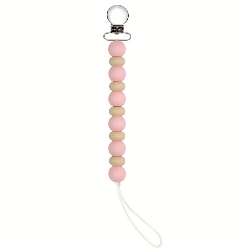 Baby Silicone Pacifier Chain Clip Teether Anti-drop Stainless Steel