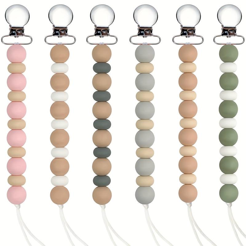 Baby Silicone Pacifier Chain Clip Teether Anti-drop Stainless Steel
