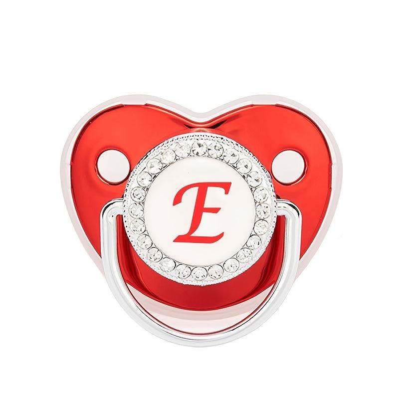 Arrival Pacifier Metallic Red Baby Rhinestone Comfortable Playing Mouth