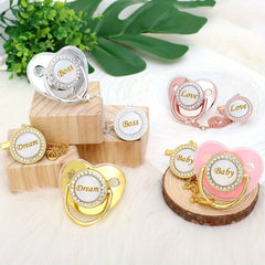 Glitter Crystal Personalized Pacifier for Baby