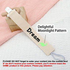 Personalized Cotton Pacifier Clip with Baby Name