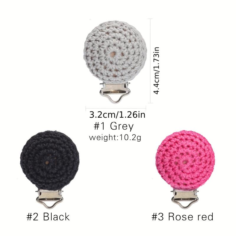 Small Crochet Pacifier Clip - Pacifier Accessory
