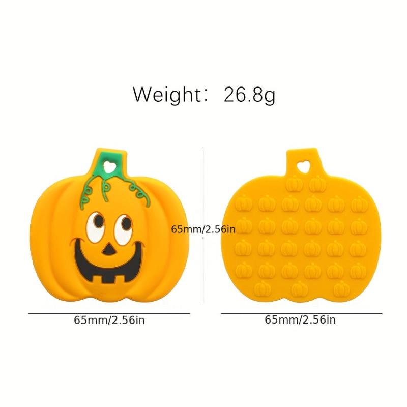 Halloween Teether Pumpkin Pendant Teething Toy