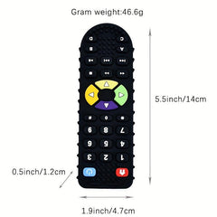 Cartoon Silicone Teether for Baby Touch Button Toy