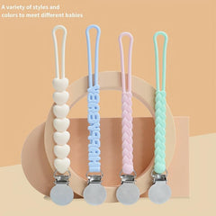 Silicone Pacifier Clips & Strap Clips for Boys & Girls