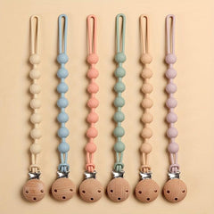 1pc Silicone Pacifier Holder With BPA Pacifier Chain For Teether Toys