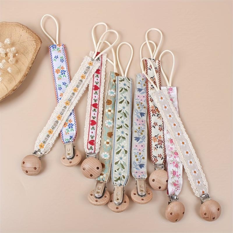 Baby Pacifier Clip Chain BPA-Free Comforting Toy Holder For Girls & Boys