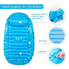 Portable Inflatable Baby Bathtub, Non Slip, Travel-Friendly