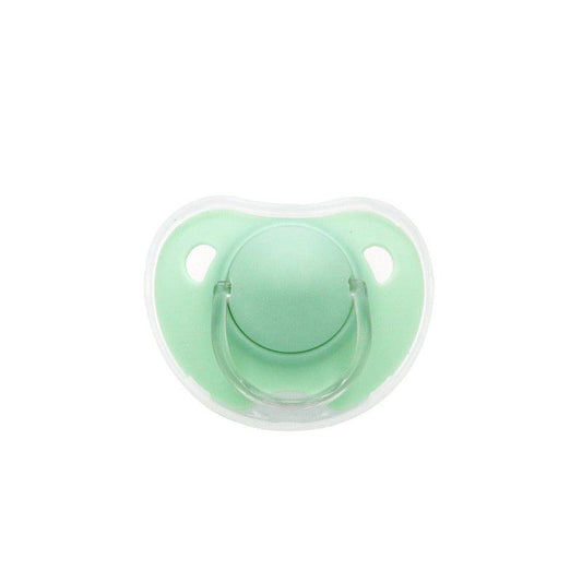 Matte Surface Baby Pacifier with Cover Orthodontic Cherry Round Shape Soother