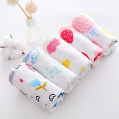 5pcs Baby Cartoon Print Bibs Set