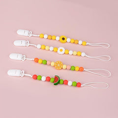 BPA Silicone Pacifier Chain Teether Beads Set