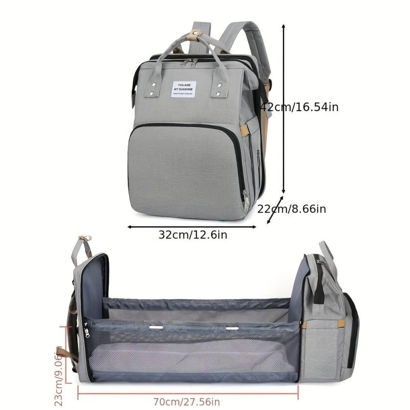 Foldable Mommy Bag w/ USB Charging Large Capacity