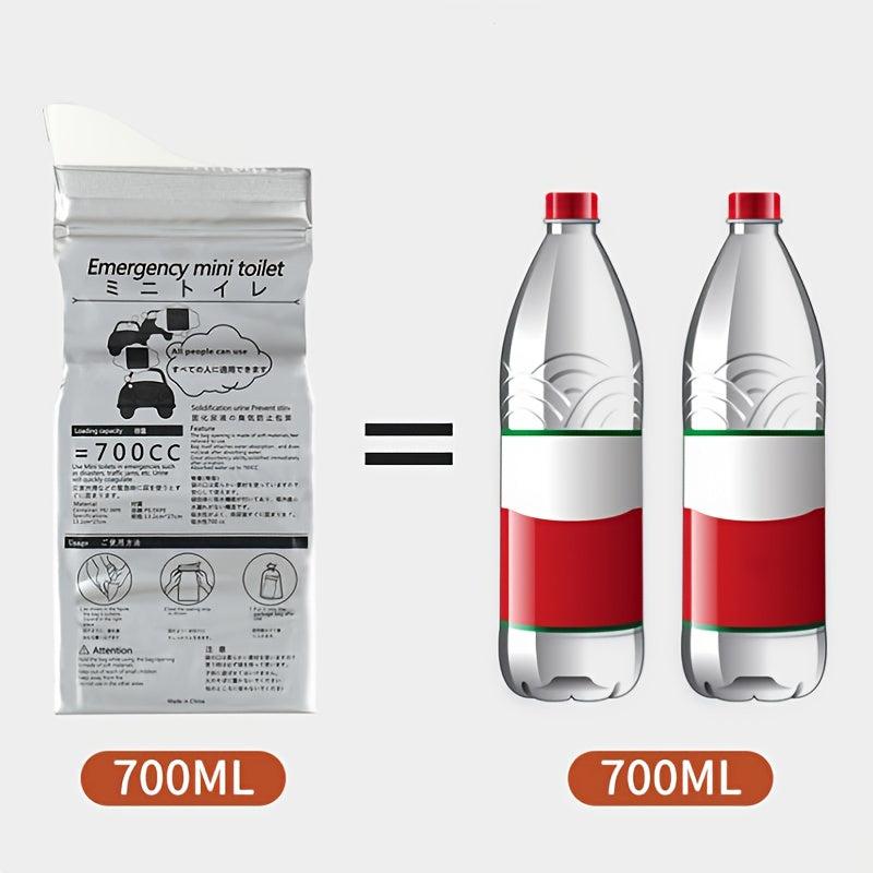 4pcs Outdoor Emergency Urinate Bags 700ml Portable Piss Bags Travel Toilet
