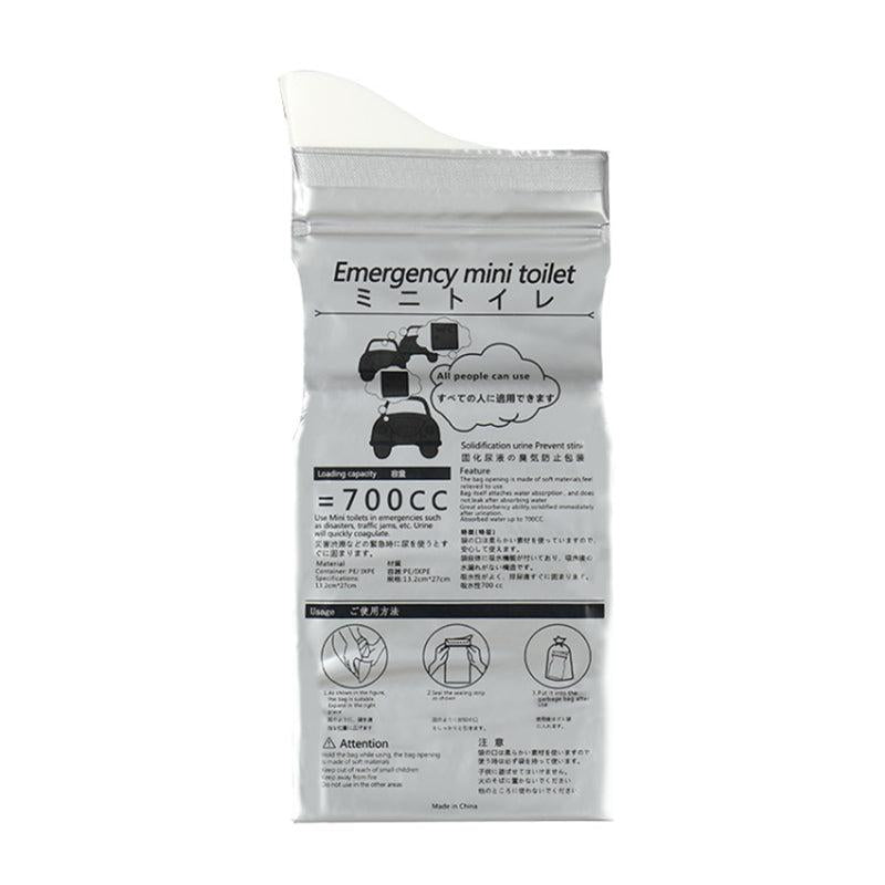 4pcs Outdoor Emergency Urinate Bags 700ml Portable Piss Bags Travel Toilet