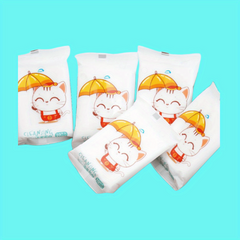 50pcs Non-woven Soft Wet Wipes 5 Packs