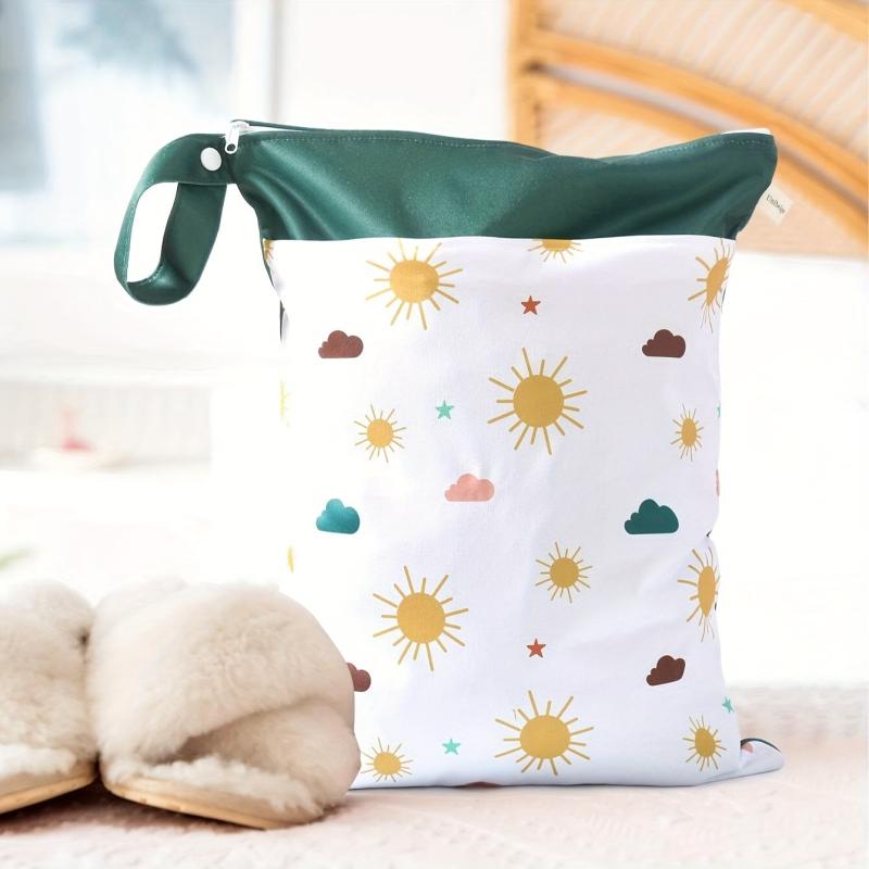 Waterproof Wet/Dry Cloth Diaper Bag for Travel