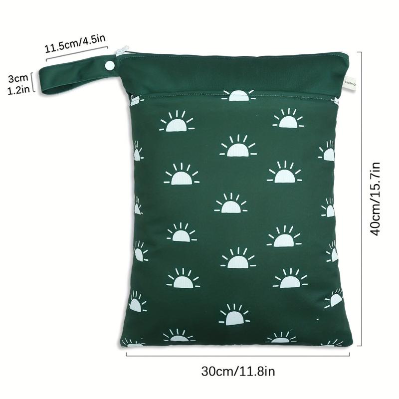 Waterproof Wet/Dry Cloth Diaper Bag for Travel