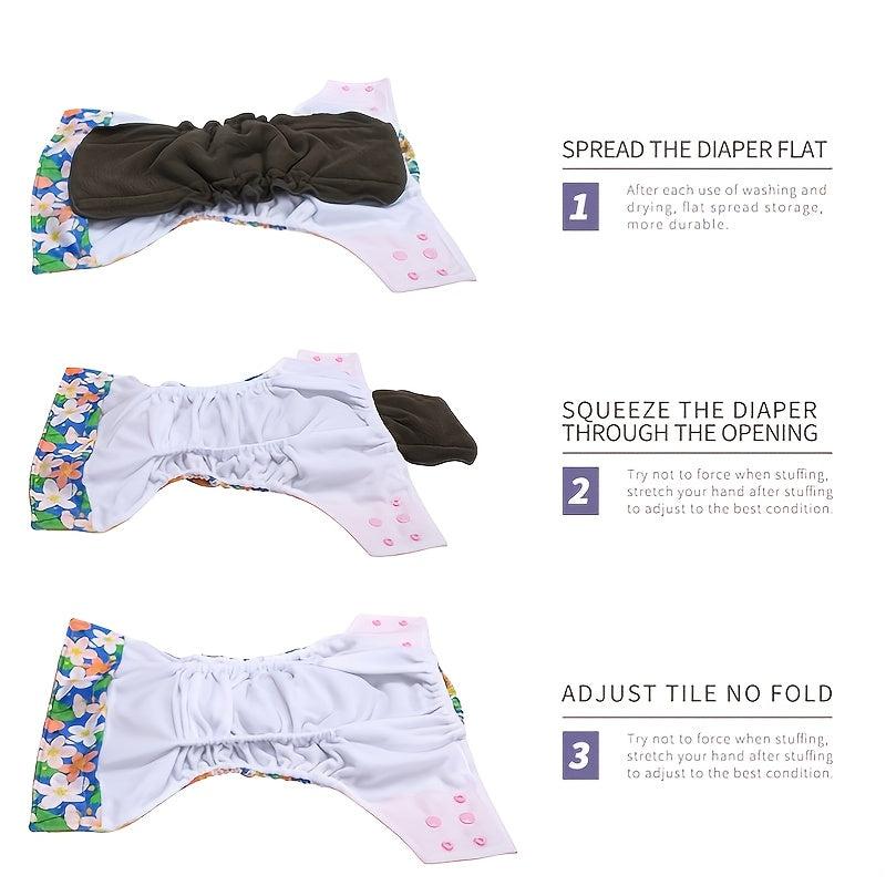 4 Layers Hemp Fabric Nappy Inserts for Baby Cloth Diaper