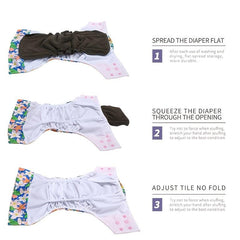 4 Layers Hemp Fabric Nappy Inserts for Baby Cloth Diaper