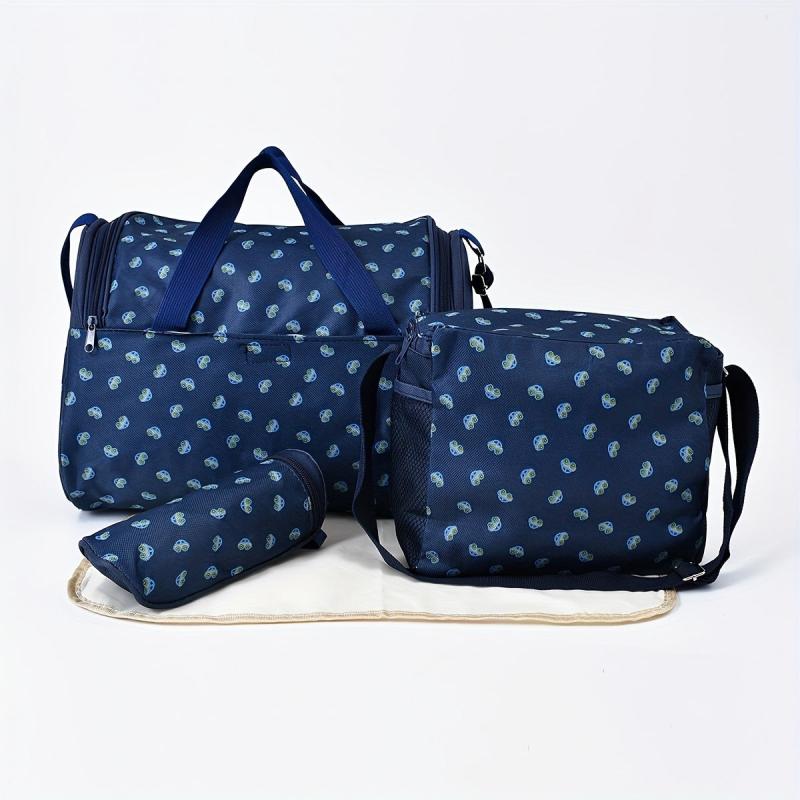 4pcs Mommy Bag Oxford Fabric Small Car Pattern