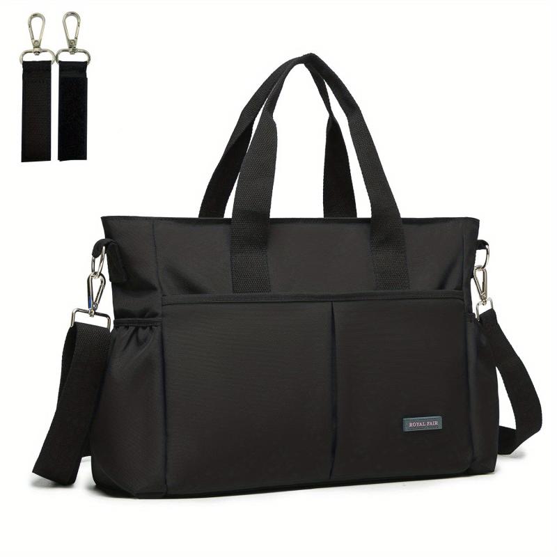 Large Diaper Bag Tote with Changing Pad & Pacifier Bag
