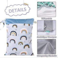 Waterproof Reusable Wet Bag Diaper Baby Cloth Diaper Wet Dry Bag