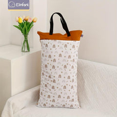 Large Capacity Waterproof Diaper Bag Reusable Wet Bag with Two Zippers