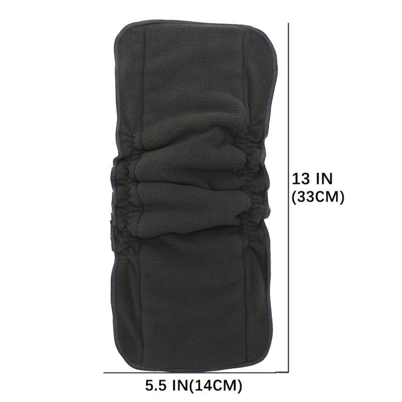 2PCS Mumsbest Bamboo Charcoal Diaper Inserts Washable Nappy Liners