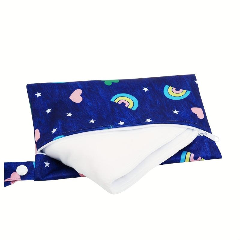 Waterproof Small Wet Bag Diaper Cloth Menstrual Pad Zipper Reusable Washable