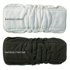 5 Pack Organic Bamboo Cotton Diapers Eco Friendly Washable & Reusable