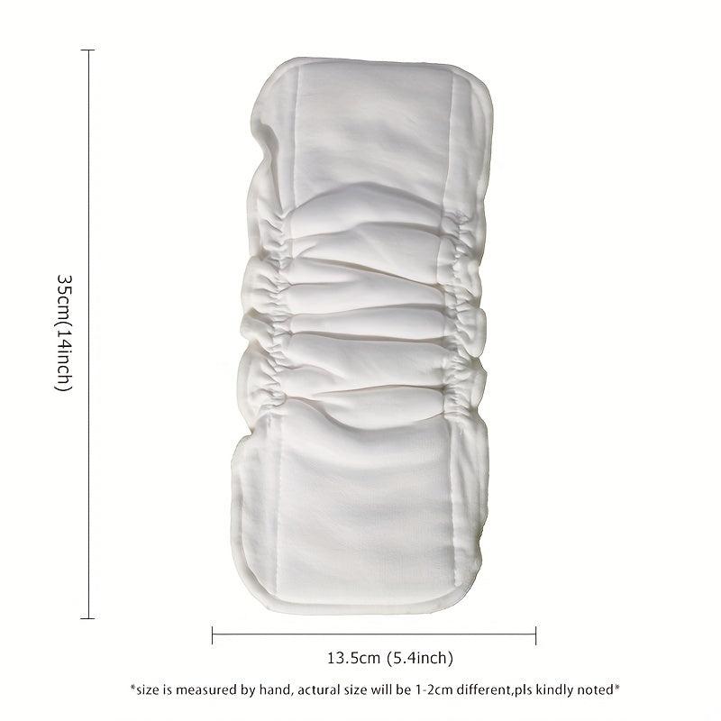 5 Pack Organic Bamboo Cotton Diapers Eco Friendly Washable & Reusable