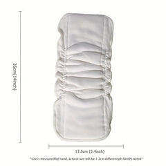 5 Pack Organic Bamboo Cotton Diapers Eco Friendly Washable & Reusable