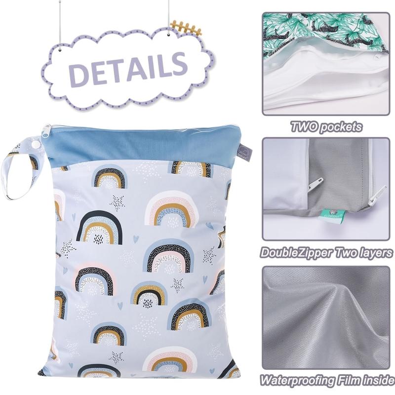 Waterproof Swimsuit Pouch for Toddlers - Wet Diapers Wet Clothes Wet Swim Gear