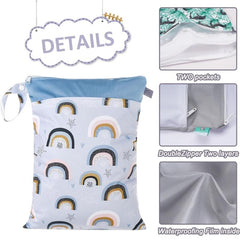 Waterproof Swimsuit Pouch for Toddlers - Wet Diapers Wet Clothes Wet Swim Gear