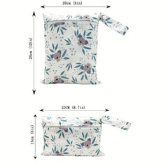 2pcs Koala Printed Waterproof Diaper Bags for Travel & Storage