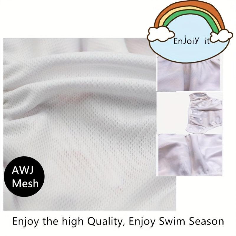 Adjustable Reusable Swim Diaper for Baby 0-3 Years Boys Girls Washable Swimpant