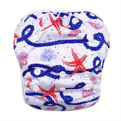 Adjustable Reusable Swim Diaper for Baby 0-3 Years Boys Girls Washable Swimpant