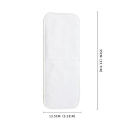 5pcs Washable Diaper Pad 3 Layers Baby Cloth Diaper Ultra Fine Absorbent