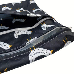 Waterproof Wet Bag Double Pockets Zipper Baby Diapering 29.97x35