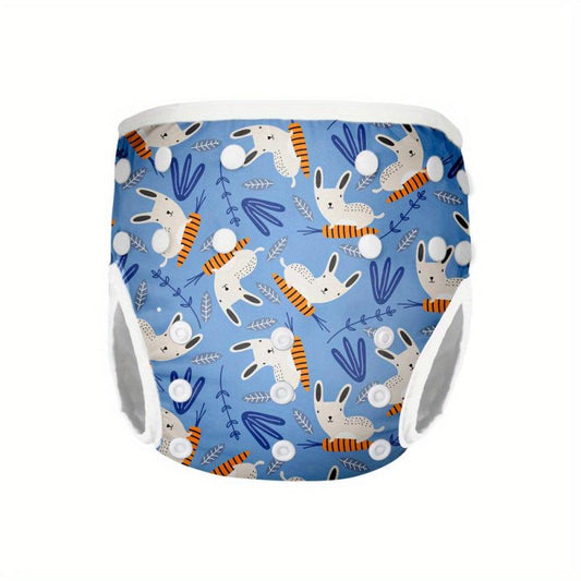 3 Years Waterproof Baby Swim Nappy Diaper Reusable Swimming Trunks