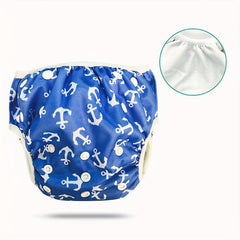 3 Years Waterproof Baby Swim Nappy Diaper Reusable Swimming Trunks