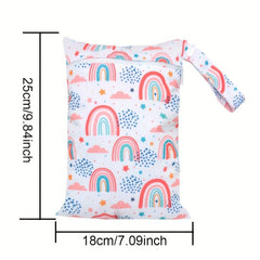EezKoala 2pcs Baby Diaper Bag WetBags Zipper Waterproof Nappy Handbag