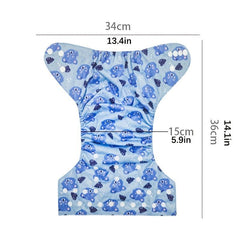 Adjustable Pocket Diapers for Baby Girls & Boys 3-15kg