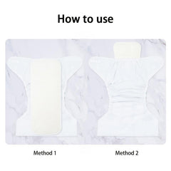 2PCS Mumsbest Bamboo Diaper Inserts Reusable & Washable Nappy Liners
