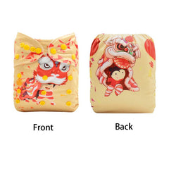 Washable Eco Friendly Chinese Year Cloth Diapers Ecological Adjustable Nappy