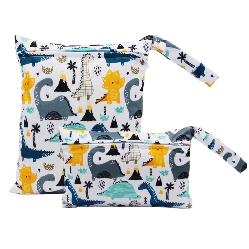 Asenappy 2pcs Wet Bags Baby Diaper Bags