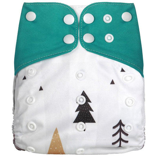 Waterproof Reusable Printed One Size Cloth Diaper