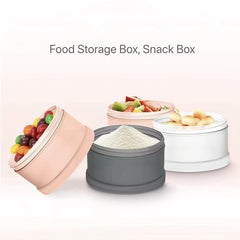 4-Layer Portable Milk Powder Container & Large Food Storage Box for Baby